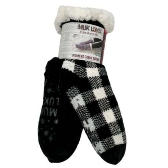 Muk Luks Accessories - Muk Luks Women's Cabin Winter Socks Two Pair Pack Brand New In Original Package